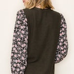 Floral Sleeve Tops - 2 Colors! - The Nines