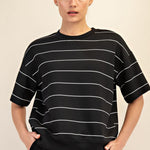 Scuba Striped Short Sleeve Top - 3 Colors! - The Nines