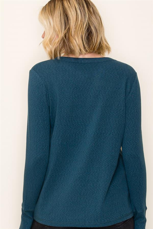 Dark Jade Henley - The Nines