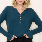 Dark Jade Henley - The Nines