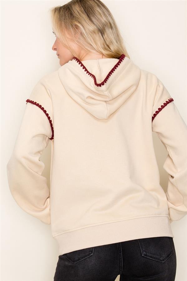 Stitched Sweatshirt Hoodie - The Nines