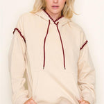 Stitched Sweatshirt Hoodie - The Nines
