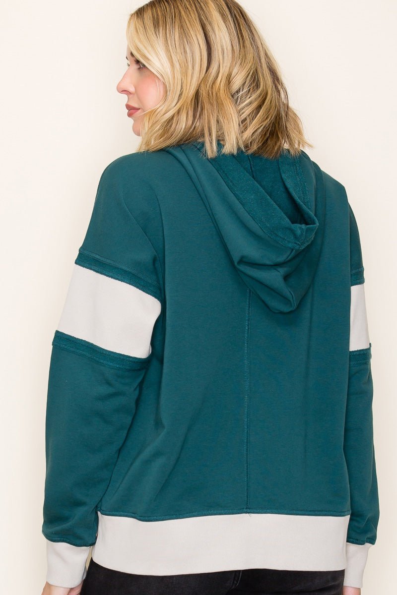 Hadley Hunter Green Hooded Sweatshirt - The Nines