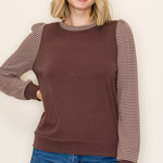 Striped Sleeve Top - 2 Colors! - The Nines
