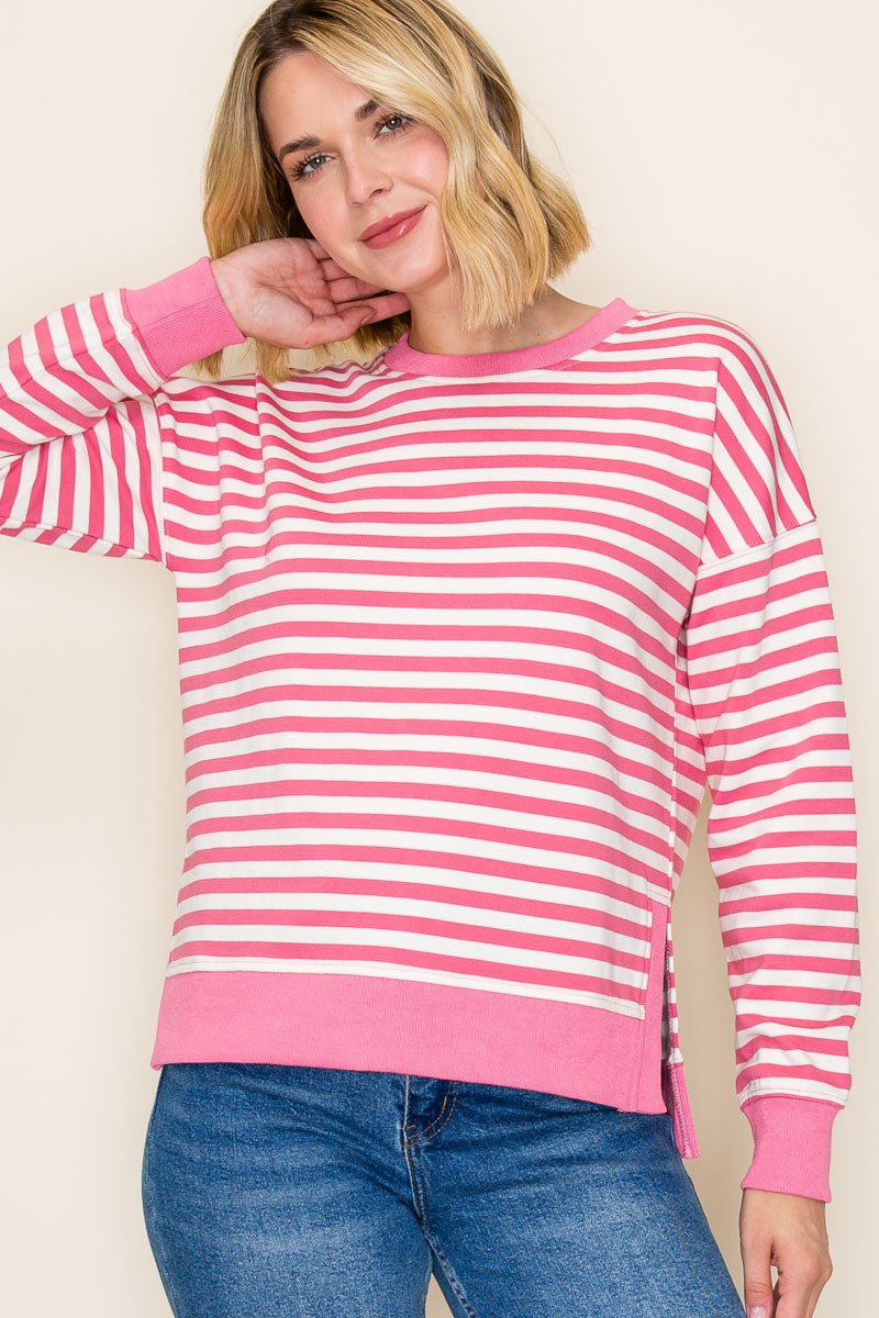 Striped Pullover - 2 colors! - The Nines