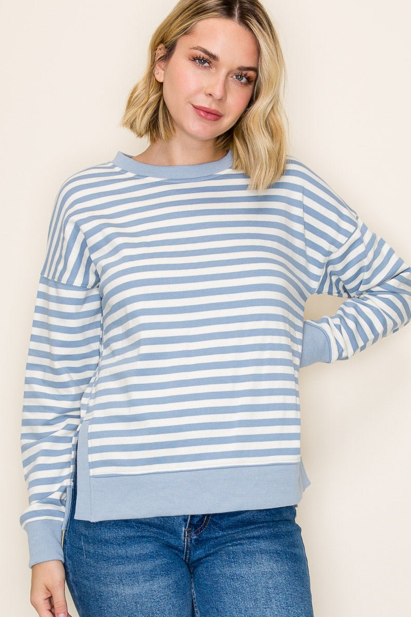 Striped Pullover - 2 colors! - The Nines