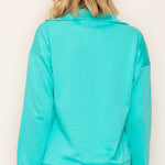 Emily Colored Zip Sweatshirt - 2 Colors! - The Nines