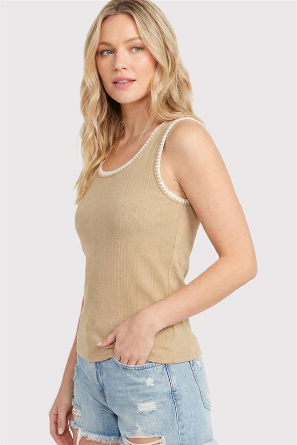 Stitched Tank Top - 3 Colors! - The Nines