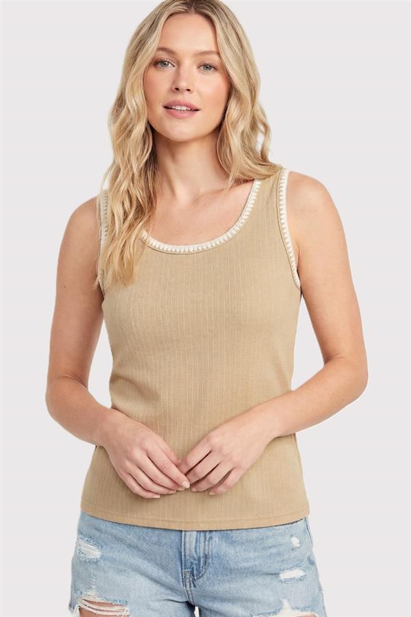 Stitched Tank Top - 3 Colors! - The Nines