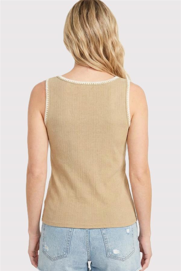 Stitched Tank Top - 3 Colors! - The Nines