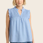Smocked Eden Button Tank - 2 Colors! - The Nines