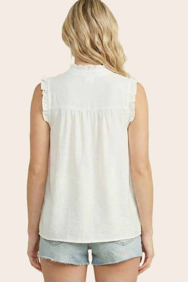 Smocked Eden Button Tank - 2 Colors! - The Nines