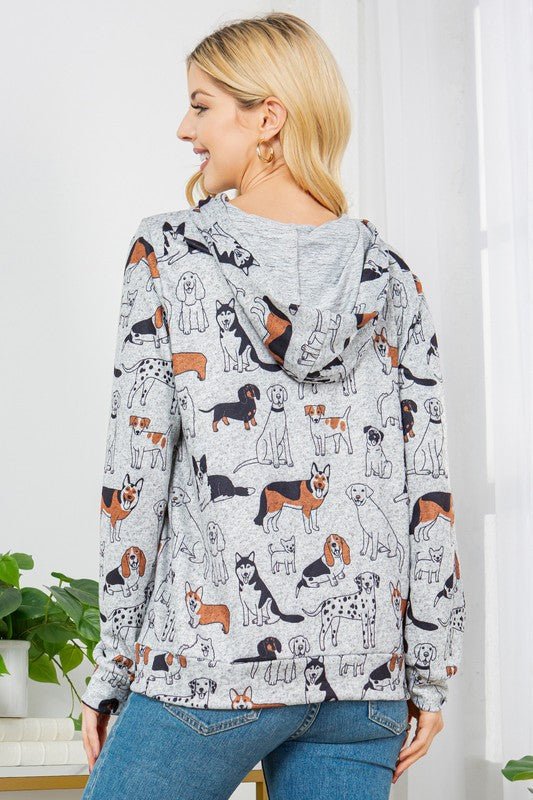 Soft Gray Dog Hoodie - The Nines
