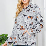 Soft Gray Dog Hoodie - The Nines