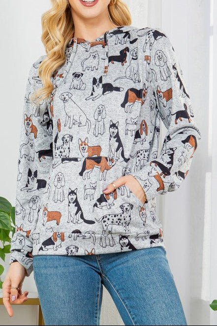 Soft Gray Dog Hoodie - The Nines