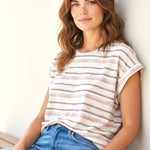 Rachel Relaxed Fit Heathered Tee - 2 Colors! - The Nines