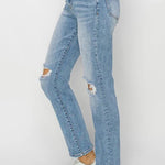 Risen Ankle Slim Straight Jeans - FINAL SALE! - The Nines