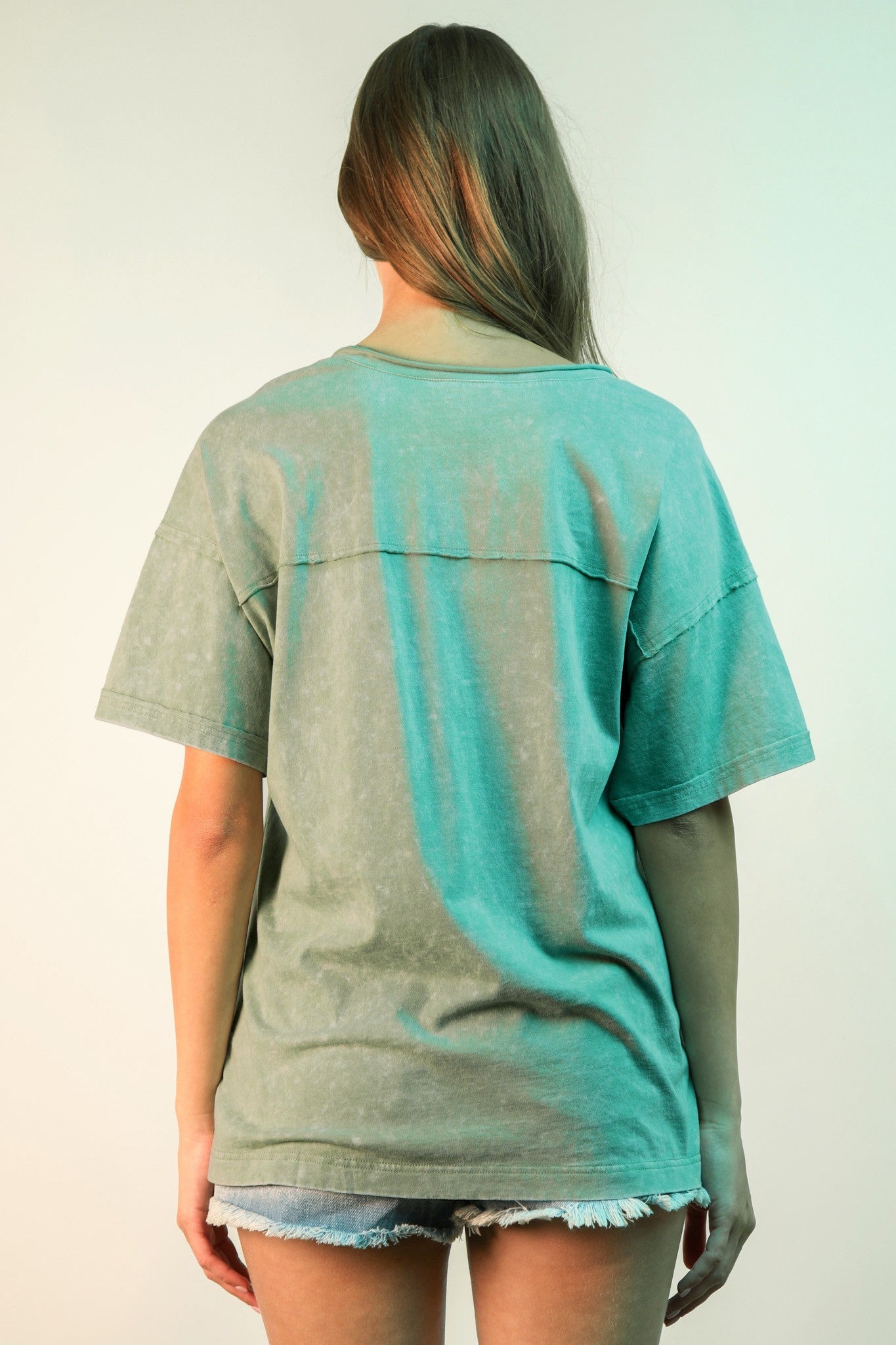 Mineral Washed V - neck tees - 4 Colors! - The Nines