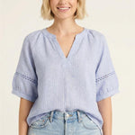 Cut Out Sleeve V - neck - 2 Colors! - The Nines