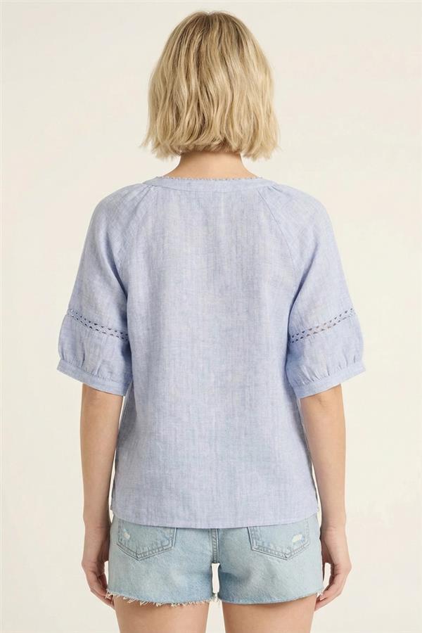 Cut Out Sleeve V - neck - 2 Colors! - The Nines