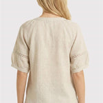 Cut Out Sleeve V - neck - 2 Colors! - The Nines