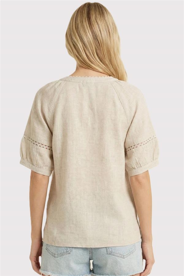 Cut Out Sleeve V - neck - 2 Colors! - The Nines