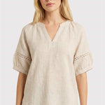 Cut Out Sleeve V - neck - 2 Colors! - The Nines