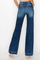 Risen High Rise Straight Jeans