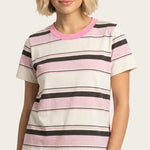 Pink Multi Stripe Tee - The Nines