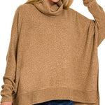 Soft Brushed Poncho Pullover - FINAL SALE - The Nines