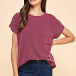 Ribbed Pocket Tops - 2 Colors! - The Nines