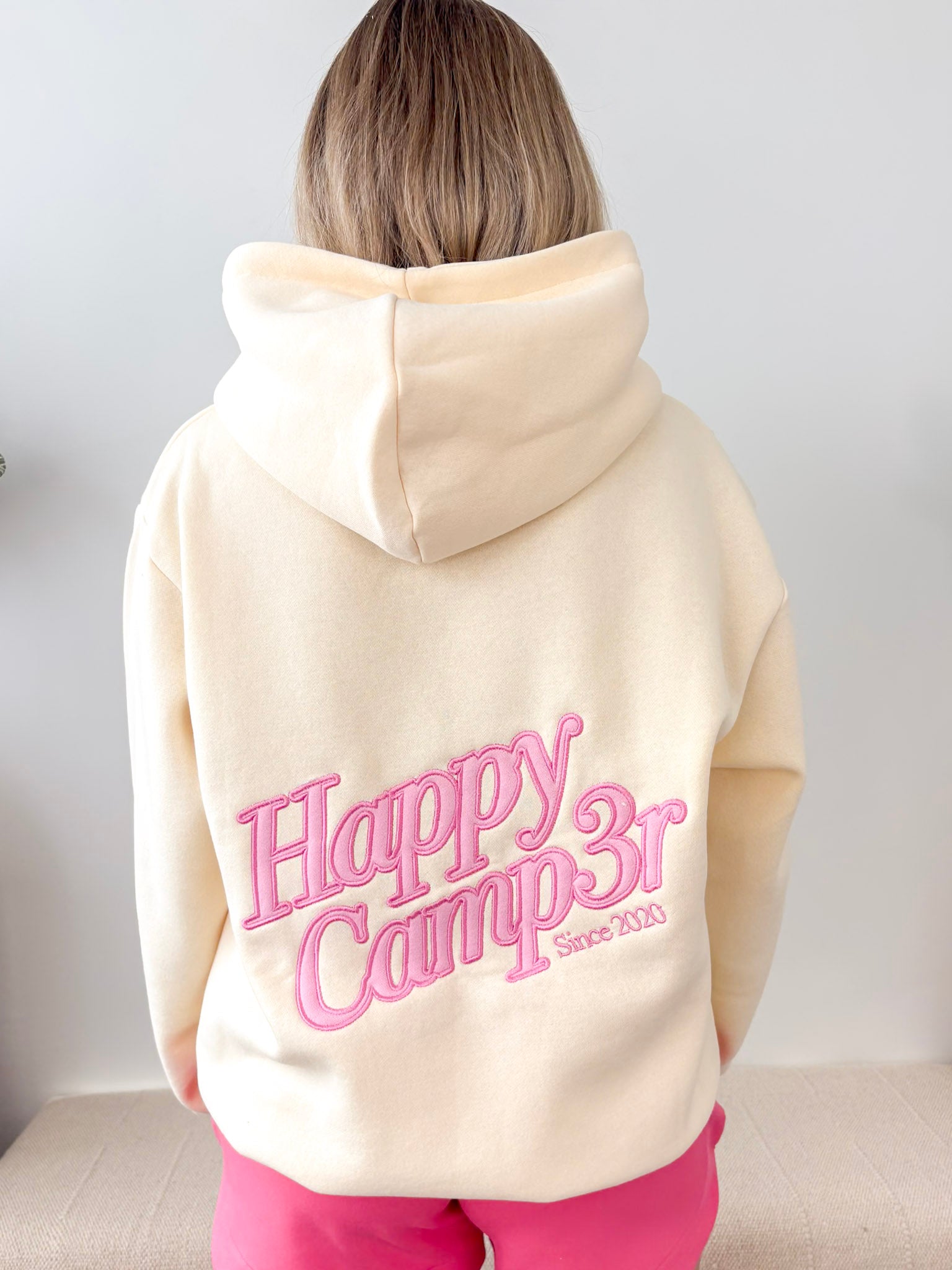 Light Yellow Applique Hoodie