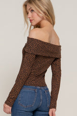 Animal Off The Shoulder Top - FINAL SALE