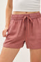 Dark Mauve Tencel Shorts