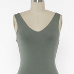 Basic Fitted Vneck Tank Tops - 4 Colors! - The Nines
