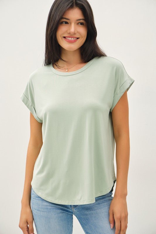 Lux Bamboo Tee - Sage