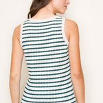 Textured Striped Tanks - 2 Colors! - The Nines