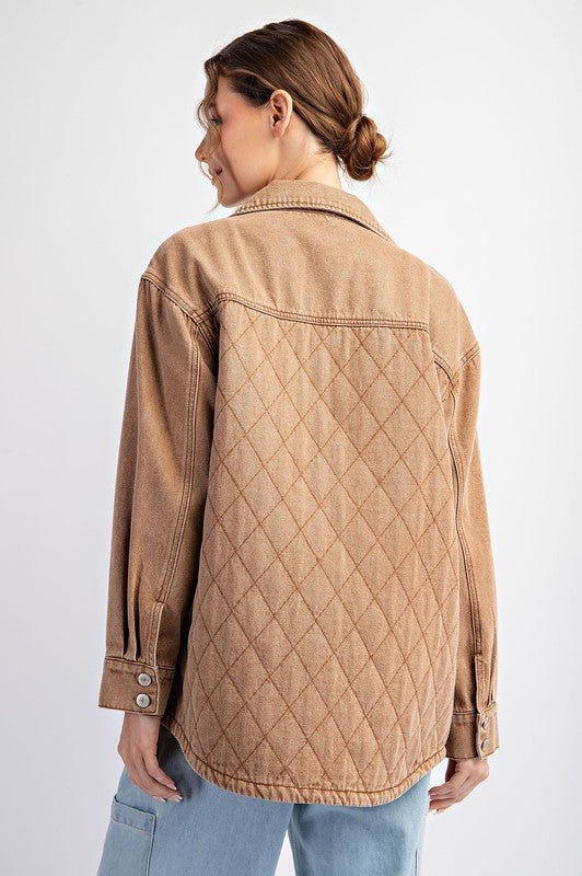 Denim Quilted Shackets - 2 Colors! - FINAL SALE! - The Nines