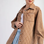 Denim Quilted Shackets - 2 Colors! - FINAL SALE! - The Nines