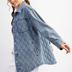 Denim Quilted Shackets - 2 Colors! - FINAL SALE! - The Nines