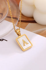 Shell & Gold Initial Necklaces