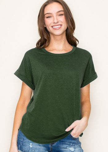 Olive Soft Terry Tee