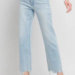 Vervet By Flying Monkey High Rise Slim Wide Destructed Jeans - The Nines