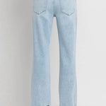 Vervet By Flying Monkey High Rise Slim Wide Destructed Jeans - The Nines