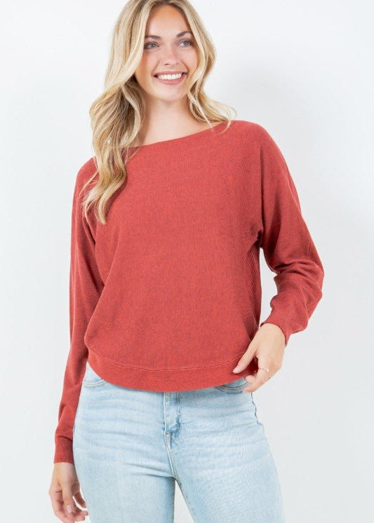 Just Like Cashmere Boat Neck Top - 3 Colors! - The Nines