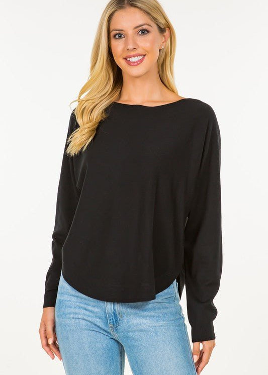 Just Like Cashmere Boat Neck Top - 3 Colors! - The Nines