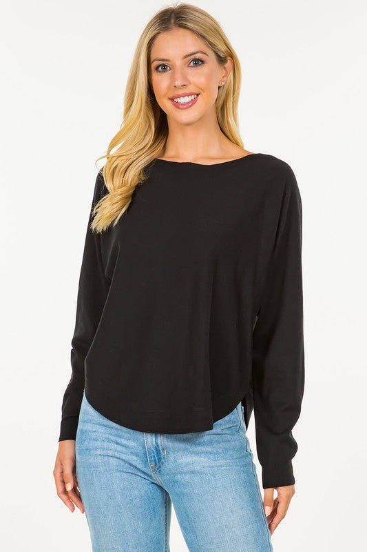 Just Like Cashmere Boat Neck Top - 3 Colors! - The Nines