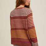 New Adventure Striped Vneck Sweaters - 2 Colors! - The Nines
