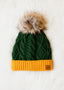 Game Day Green & Gold Pom Hot