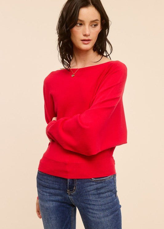 Off The Shoulder Cashmere Sweater - 3 Colors! - The Nines